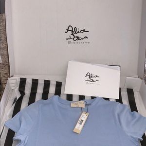 Alice and Olivia cropped Cindy t-shirt